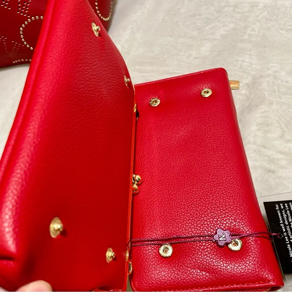 Nicole Lee Kisslock Crossbody Wallet  Combination, NWT